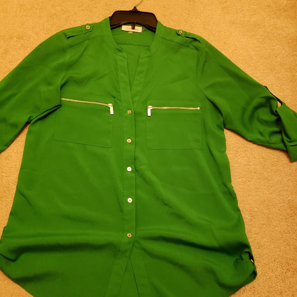 Calvin klein royal green shirt